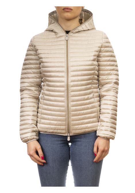 piumino logo beige SAVE THE DUCK | D33620WALEXA-40003